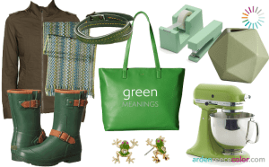 green for the wardrobe and home