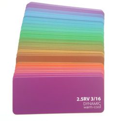 dynamic color type cards