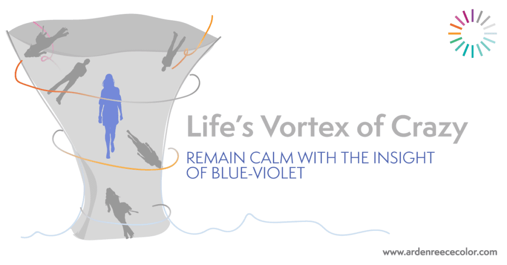 Using Blue-Violet to Remain Calm in the Vortex