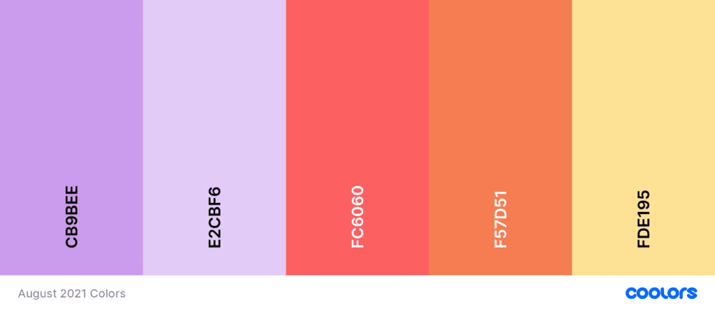 august 2021 color energies